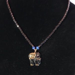 Exquisite elephant hematite necklace
